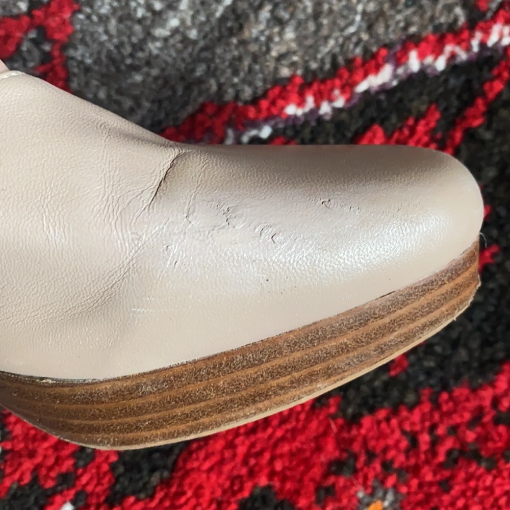 Intentionally Blank Stacked Wood Platform Heels in Shell Pink - Picture 10 of 10